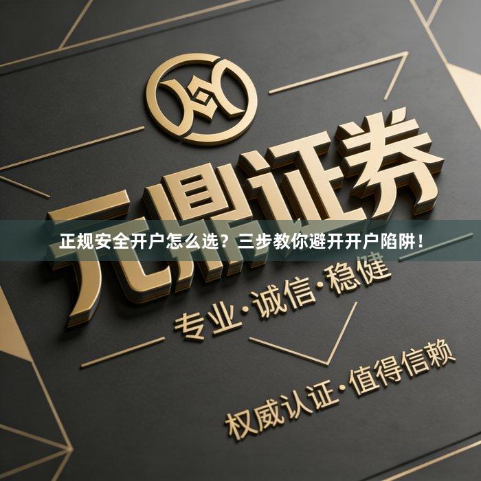 正规安全开户怎么选？三步教你避开开户陷阱！