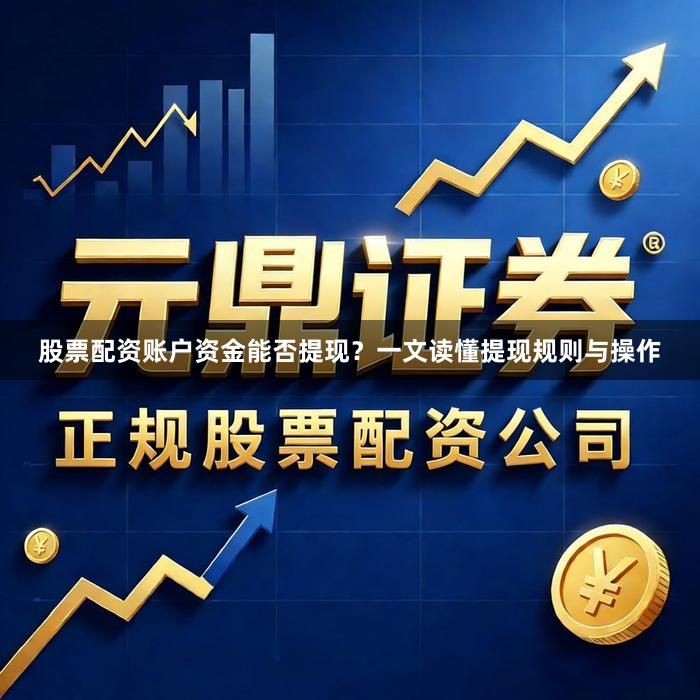 股票配资账户资金能否提现？一文读懂提现规则与操作