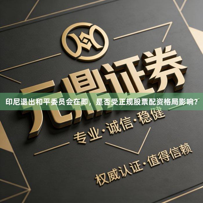 印尼退出和平委员会在即，是否受正规股票配资格局影响？