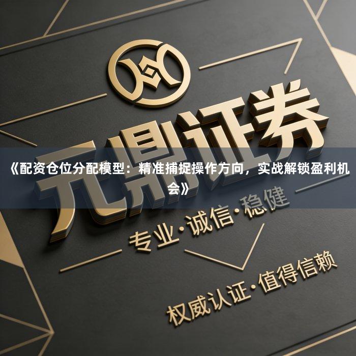 《配资仓位分配模型：精准捕捉操作方向，实战解锁盈利机会》