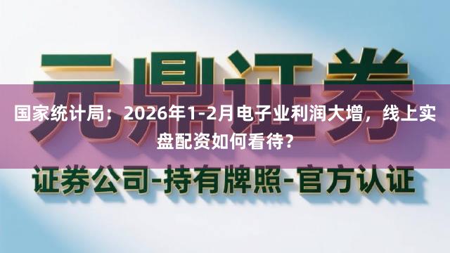 国家统计局：2026年1-2月电子业利润大增，线上实盘配资如何看待？
