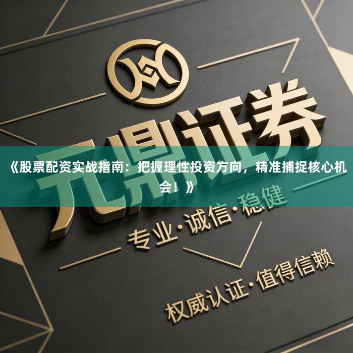 《股票配资实战指南：把握理性投资方向，精准捕捉核心机会！》
