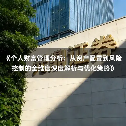 《个人财富管理分析：从资产配置到风险控制的全维度深度解析与优化策略》