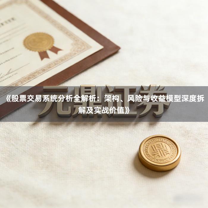 《股票交易系统分析全解析：架构、风险与收益模型深度拆解及实战价值》