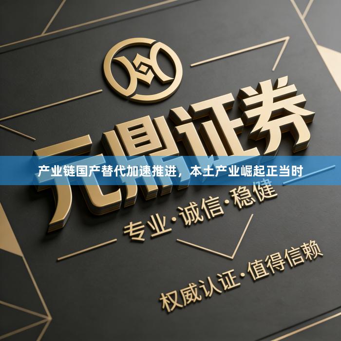 产业链国产替代加速推进，本土产业崛起正当时